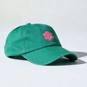 Casquette de baseball en toile personnalisée brodée, style hip-hop, avec motif léopard Dobby, cadre sportif respirant, idéale pour les voyages, avec logo - Product Image 1