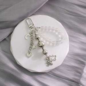 Portachiavi in Metallo <span class=keywords><strong>Argento</strong></span> di Alta Qualità alla Moda per Chiavi dell'Auto e Borse - Product Image 4