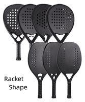 OEM raquettes de tennis professionnelles de padel logo personnalisé en fibre de carbone 3K 12K 18K noyau en mousse EVA logo personnalisable