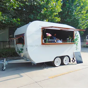 Outdoor Mobiele Sap Drinkbar Aanhangwagen Vintage Food Truck Remorque Mobiele Bar Camper Keuken Aanhangwagen Te Koop