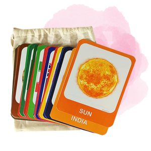 Cartes flash Notre monde et au-delà, cartes flash pour enfants |   Pays du monde : 20 cartes flash et 11 cartes éducatives sur le système solaire - Product Image 4