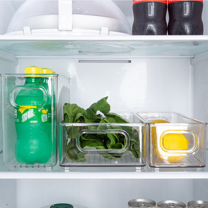 plastic transparent fridge storage <b>makeup</b> clear storage <b>box</b> transparent fridge storage container - Product Image 3