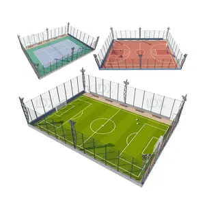 Terrain de sport populaire professionnel Cage de football Cage de basket-ball Terrain de tennis