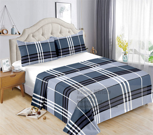 Set di Lenzuola Stampate 100% Cotone King Size con Motivi Floreali e 2 Federe, Usa e Getta e Pieghevoli per Casa e Hotel - Product Image 4