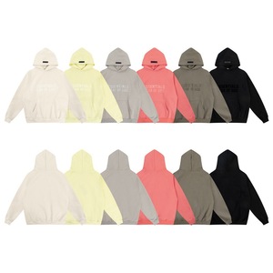 Custom Spring Heavyweight Soft Fleece Puff Printing Logo Unisex Cropped Pullover French Terry Oversized Men Hoodies - Product Image 6