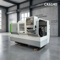 Centre de tournage CNC professionnel CK6140, tour à lit plat haute précision avec commande automatique à 2 axes pour usage industriel