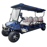 Carrito de Golf Eléctrico Tarion de 6 Plazas con Certificación CE, Neumáticos Todoterreno, Velocidad Máxima de 35 KM/H y Alcance de 90 km