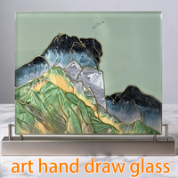 Proveedor de Ventanas de Vidrio PU Directo de Fábrica, Proveedor de Vidrio Artístico Pintado a Mano, Artesanía de Vidrio de Color Dibujada a Mano Personalizada, Ventana Colgante