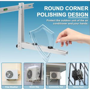 <b>Mini</b> <b>Split</b> Wall Mounting Bracket Steel Easy Installation For Home <b>Air</b> <b>Conditioner</b> AC Heat Pump System - Product Image 6
