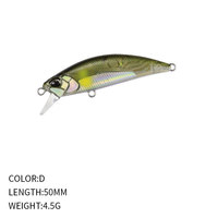 Leurre de pêche rigide coulant Minnow 4,5g 50mm