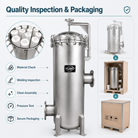 Carcasa de Filtro de Cartucho de Alta Capacidad para Purificación de Aguas Residuales, Sistemas de Tratamiento de Agua Reciclada y Recuperación