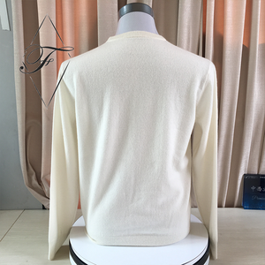 Tùy Chỉnh Người Đàn Ông Của Rắn Màu Gân Crew Cổ Dài Tay Áo Cashmere Áo Thun Cao Giản Dị Kashmir Áo Len Mô Hình Trực Tiếp Nhà Sản Xuất - Product Image 4