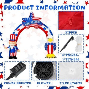 Factory Direct Customized Inflatable <strong>Arches</strong> for <strong>Independence</strong> Day Outdoor Inflatable Decorations for the U.S. National Holiday - Product Image 5