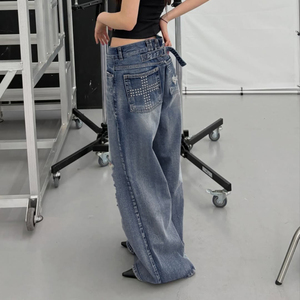 Jean Boyfriend Déchiré et Délavé en Denim Respirant Style Hip Hop Vintage Coupe Droite Ample Décontractée pour Femme Streetwear Baggy - Product Image 5