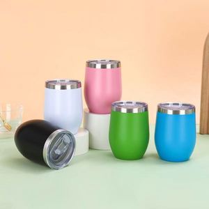 Verre à champagne isotherme en acier inoxydable 304 avec logo personnalisé, 12 oz, revêtement par pulvérisation, pour vin rouge et eau, thermos - Product Image 4