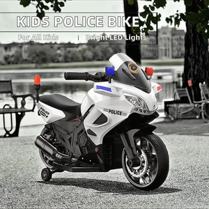 Voiture de police en plastique à piles VIP pour enfants de 2 à 4 ans avec sirène et lumières LED - Product Image 2