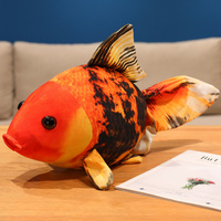 Jouet en peluche poisson réaliste directement de l'usine, amusant et interactif, livraison rapide, jouet poisson orange, jouet en peluche personnalisé, vente en gros de jouets en peluche poisson