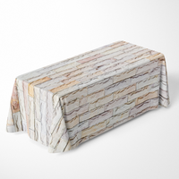 TECHOME – nappe rectangulaire extensible de 4/5/6/8/10 pieds, couverture de Table de Banquet de Cocktail, nappe de Table en Spandex pour fête de mariage, hôtel, maison
