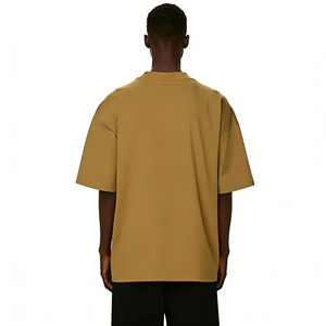 Camiseta de Alta Calidad 100% Algodón, Talla Grande, Personalizable con Logotipo Impreso Digitalmente, 250GSM, Cuello Redondo, Lisa, para Hombre - Product Image 3