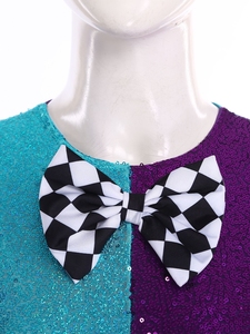 Mono de baile para mujer de talla grande, disfraz de Sombrero Loco, mono de tul con lazo y volantes, disfraz temático de payaso loco - Product Image 3