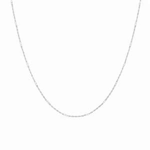 Chic Textured <b>Pineapple</b> Shape White Pt950 Fine Rope Chain Necklace For Ladies Casual Stackable Platinum Jewelry - Product Image 2