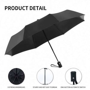 Paraguas Plegable Automático de Alta Calidad con Logotipo Personalizado, Protección UV, Promocional de Fábrica - Product Image 3