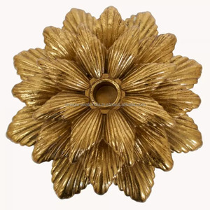Bougeoir décoratif palmier et bougeoir en métal de haute qualité pour la décoration de la maison pièce maîtresse or personnalisé noël - Product Image 5
