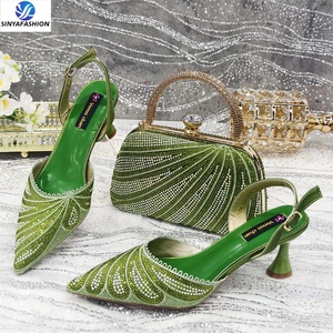 Nuove <span class=keywords><strong>scarpe</strong></span> italiane Sinya <span class=keywords><strong>con</strong></span> borsa abbinata, decorate <span class=keywords><strong>con</strong></span> pietre, fatte a mano, <span class=keywords><strong>scarpe</strong></span> <span class=keywords><strong>con</strong></span> <span class=keywords><strong>tacco</strong></span> alto da sposa, set coordinato <span class=keywords><strong>con</strong></span> borsa. - Product Image 3