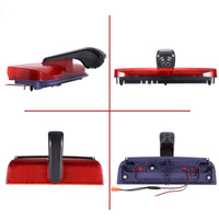 Caméra de recul pour voiture OEM avec vision nocturne IR IP68K pour Ford Transit Connect Van 2013+ (bande lumineuse de frein LED intégrée)
