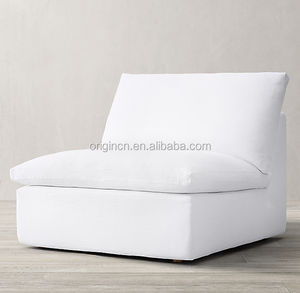 Meubles de salon d'intérieur Tissu d'ameublement Bras de rail élancés Ensemble de canapés sectionnels en forme de U - Product Image 6