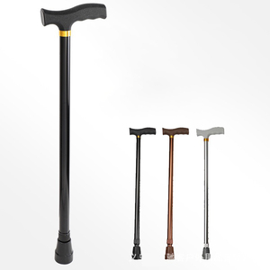 Bastone da passeggio in lega di alluminio leggero regolabile in altezza con stampelle retrattili - Product Image 1