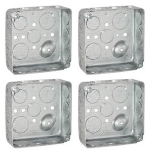 Cajas de Conexión Eléctrica de Acero, Precio de Fábrica, Caja de Distribución de Conductos Metálicos, Cuadrada de 4 Pulgadas, 1-1/2 Pulgadas de Profundidad - Product Image 6