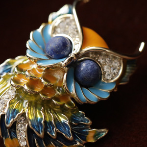 Broche de Búho Xiliangfeizi con Esmalte y Circonita, Pin de Moda para Mujer, Joyería de Regalo - Product Image 4