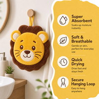 Serviette en peluche personnalisée de luxe, douce et durable, en forme de lion, de haute qualité, fabriquée par un fabricant de jouets en peluche sur mesure