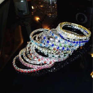 AliExpress Bracelet d'été élégant pour femmes Exquisite Shiny Full Diamond and Rhinestone Strap Fashion Charm Explosions - Product Image 2