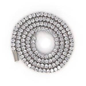 Joyería Beyaly, piedras individuales, cadena de ajuste de garra, collar de joyería ostentoso de hip hop - Product Image 1