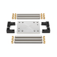 Base d'alignement en aluminium usinée CNC de haute précision pour systèmes laser optiques et positionnement en automatisation industrielle
