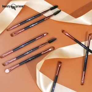 <span class=keywords><strong>Pinceau</strong></span> de <span class=keywords><strong>maquillage</strong></span> pour les yeux et le visage à double face, noir, angulaire, en synthétique, pour le correcteur, l'eye-liner, l'ombre à paupières, les sourcils, de la marque Beauty Planet, en gros - Product Image 1