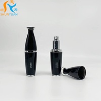 Flacon pulvérisateur à pompe en plastique de 30 ml pour sérum de soin de la peau, masque facial, crème pour le visage, lotion, couleurs personnalisées, fermeture à pression pratique