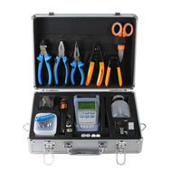 Kit d'outils de terminaison de fibre optique FTTH Kit de boîte à outils d'épissage de fibre optique SM à usage réseau comprenant un ensemble d'outils de couperet