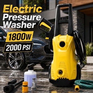 <span class=keywords><strong>Lavadora</strong></span> de Autos Eléctrica de Alta Presión para Uso Doméstico, 1600W 220V, Portátil y Automática, para Hogar y Jardín - Product Image 1