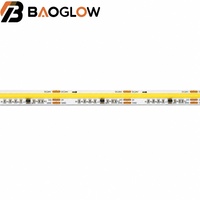 Bande LED COB auto-adhésive, flexible, 24 volts, blanc chaud, pour rétroéclairage TV, fabriquée par un fabricant de bandes LED COB