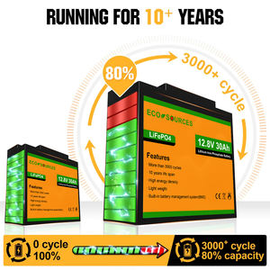 Güneş sistemi için eko-layık 12v 30ah lityum iyon Lifepo4 pil - Product Image 2