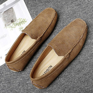 รองเท้าลำลองหนังวัวสไตล์อังกฤษสำหรับฤดูร้อน แบบสวม พื้นเรียบ ระบายอากาศได้ดี รองเท้าลำลองผู้ชาย ผู้ผลิตรองเท้าผู้ชายตามสั่ง - Product Image 2