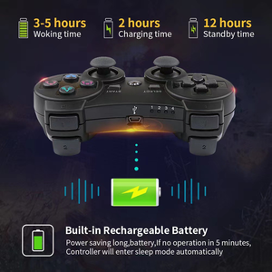 Manette de jeu sans fil, contrôleur de jeu, joystick pour Playstation 3, Play Station PS3 P3 Slim, similaire à Double Shock 3, vibration - Product Image 6