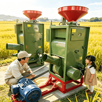 Moulin à riz vertical / Traitement intégré à haut rendement avec faible taux de bris, modèle universel durable pour usage domestique et commercial