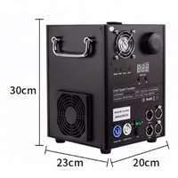 Machine à étincelles froides sans fil 750W pour scène de mariage, fontaine de feux d'artifice sans fil, télécommande DMX512