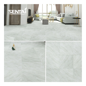 Revêtement de <span class=keywords><strong>sol</strong></span> stratifié <span class=keywords><strong>blanc</strong></span> en pierre Spc en plastique pour <span class=keywords><strong>sol</strong></span> intérieur cuisine salon - Product Image 1