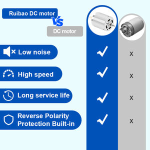 RB 24V 48V High Rpm <span class=keywords><strong>Dc</strong></span> 12V High Torque Brushed <span class=keywords><strong>Dc</strong></span> <span class=keywords><strong>Motor</strong></span> 5nm Torque <span class=keywords><strong>Dc</strong></span> Gear <span class=keywords><strong>Motor</strong></span> con reductor 7000RPM - Product Image 5