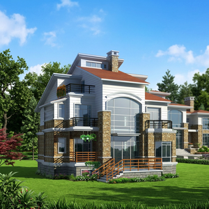 Villa Prefabricada de Estructura de Acero Ligero de Diseño Moderno y Lujoso para Vivienda Residencial - Product Image 4